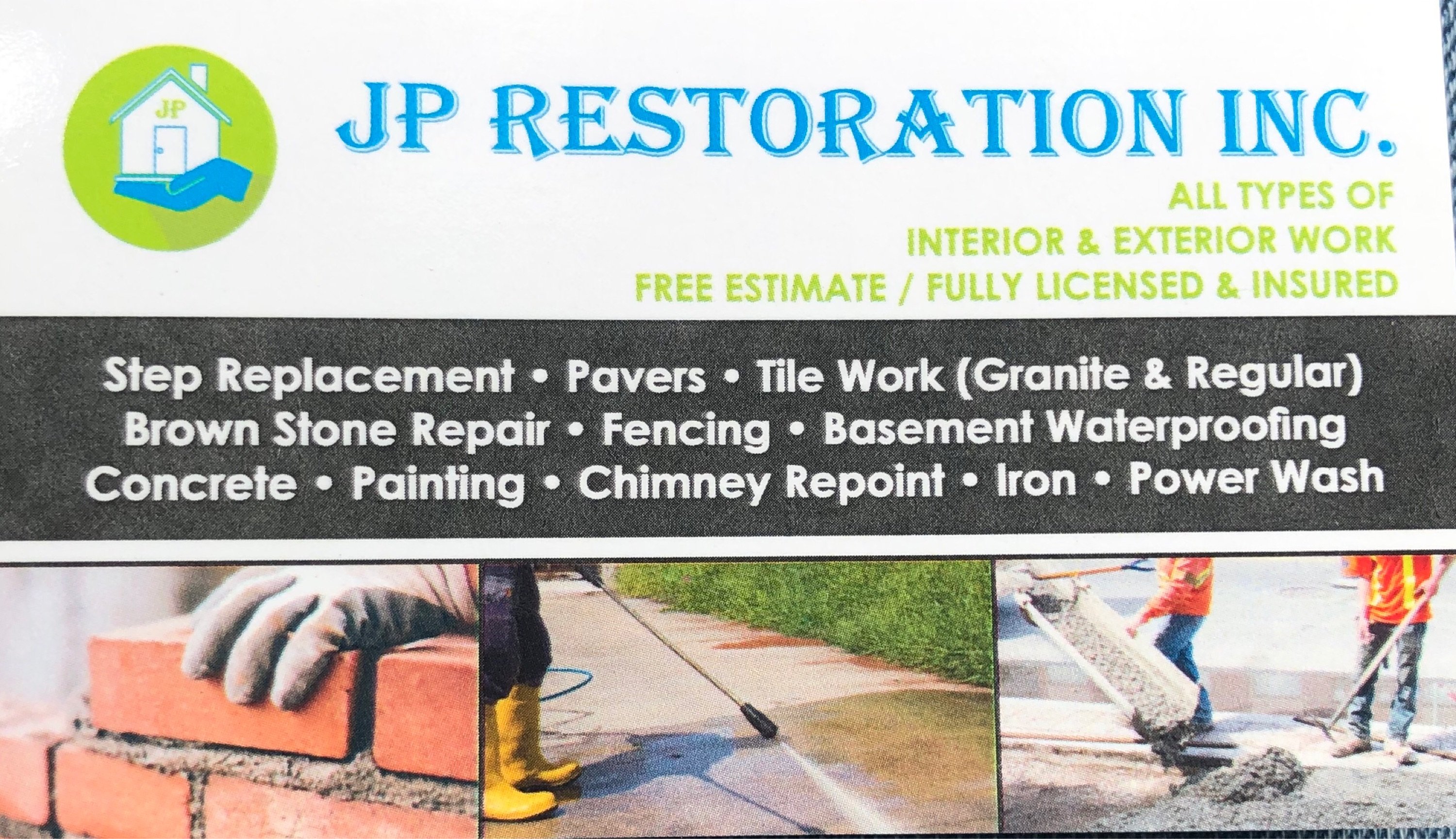 Jp restoration inc Logo