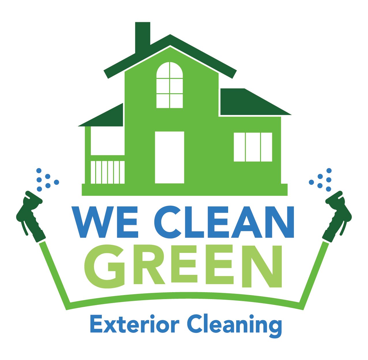 We Clean Green Exterior Cleaning Logo