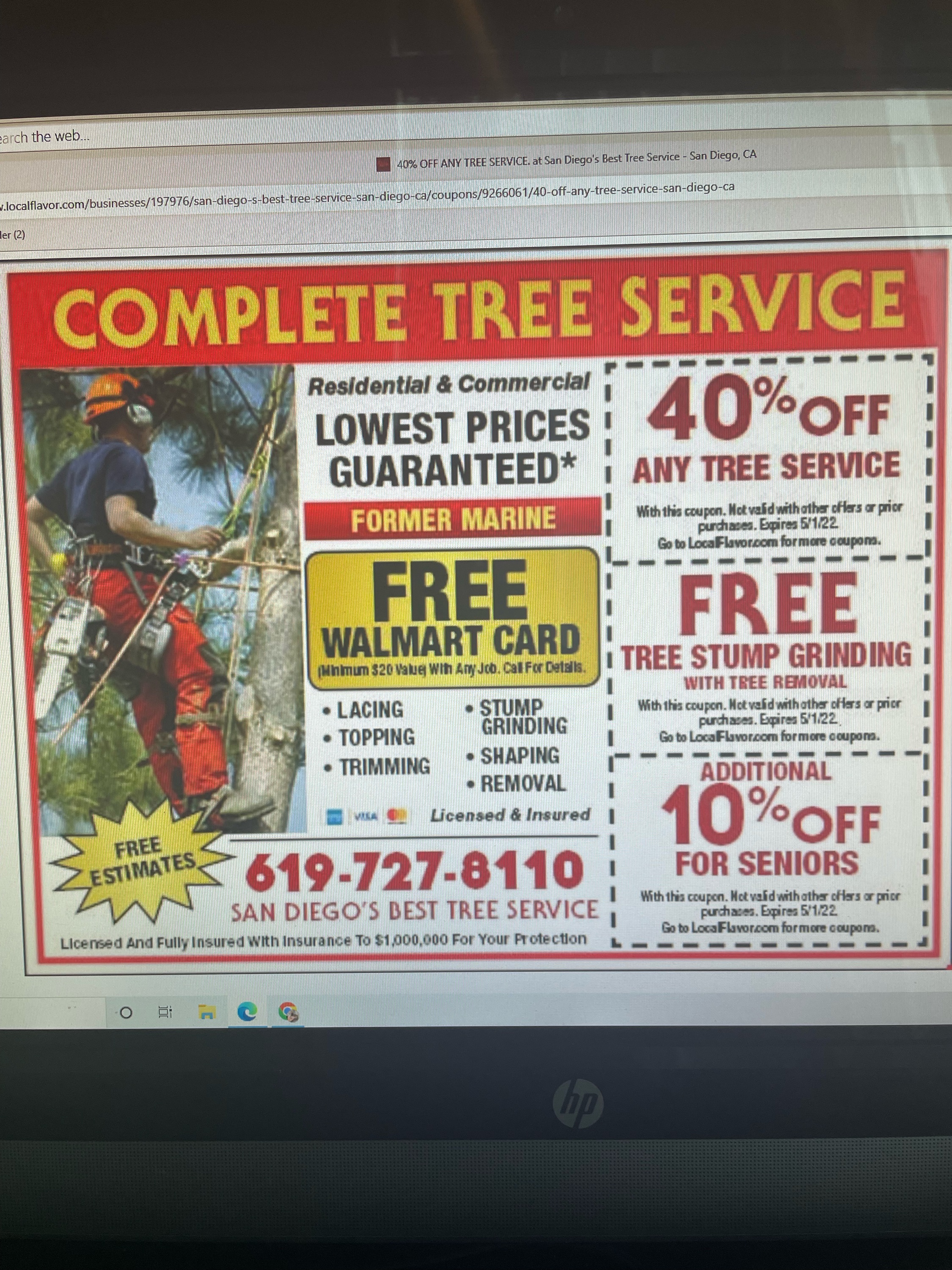 SAN DIEGO'S BEST TREE SERVICE Logo