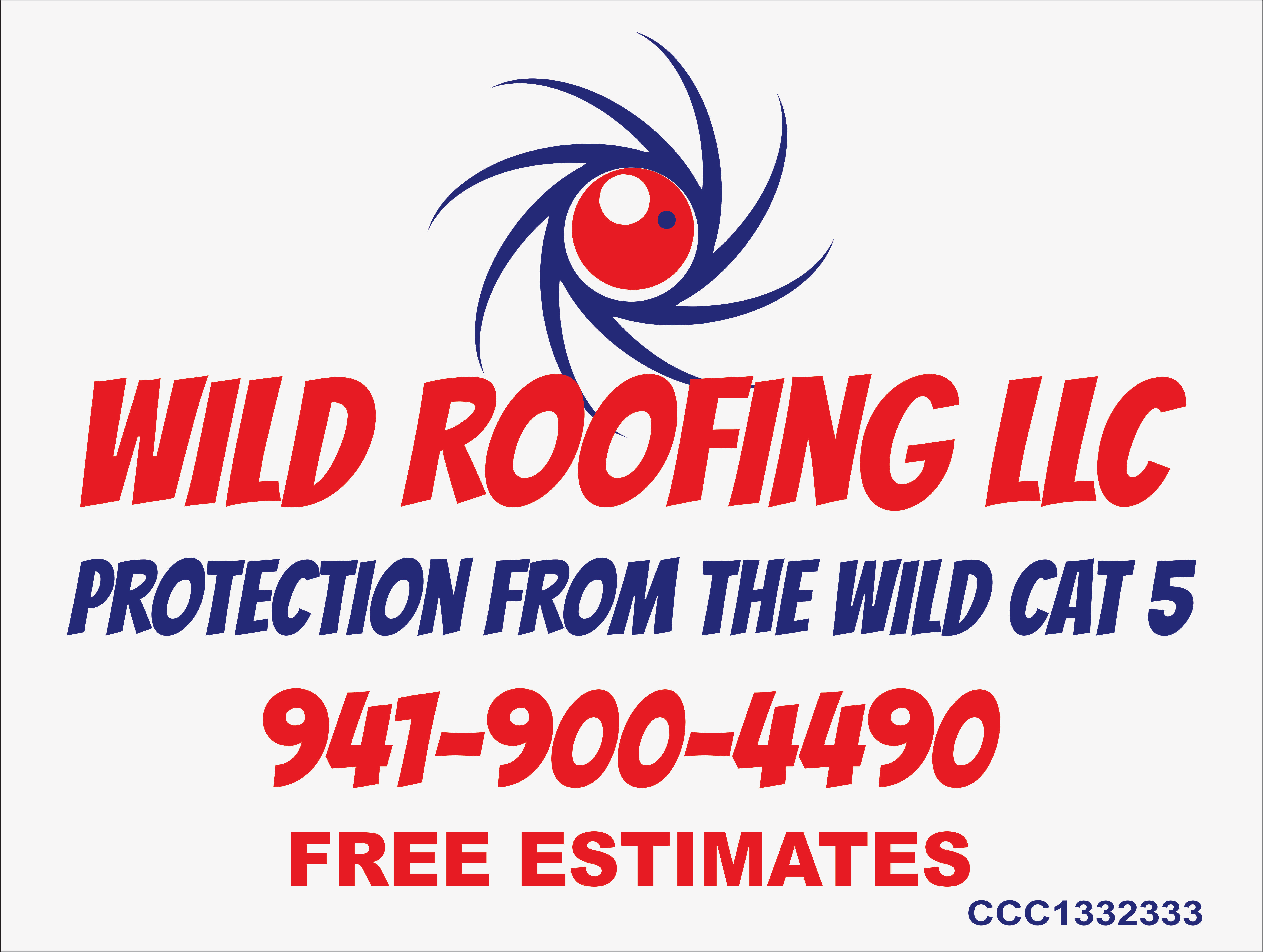 Wild Roofing, LLC. Logo