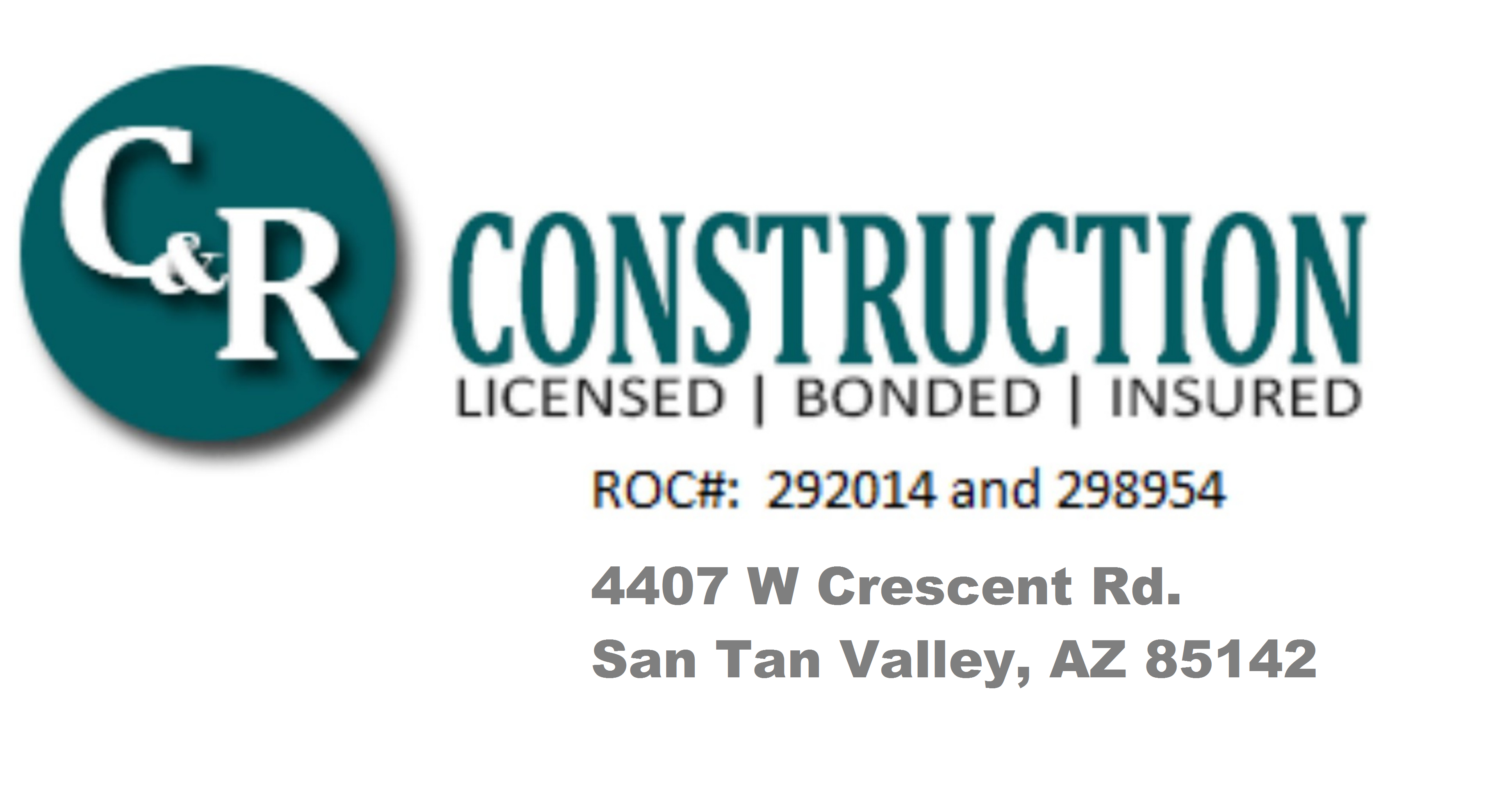 C & R Construction, LLC Logo