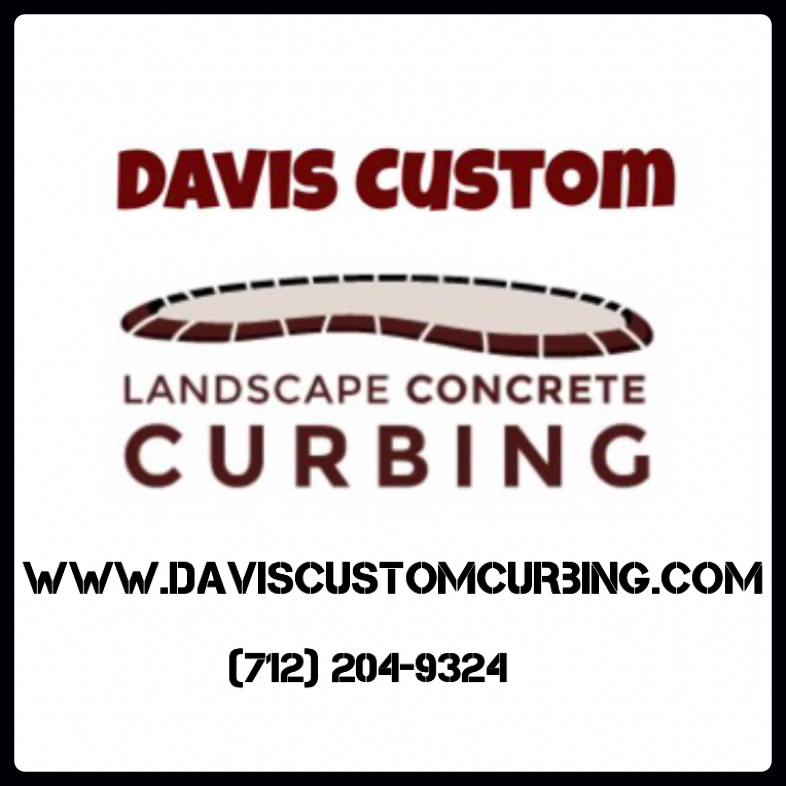 Davis Custom Curbing Logo