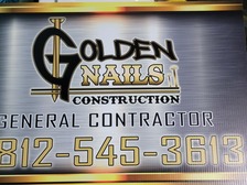 Golden Nails Construction General Contractor Logo
