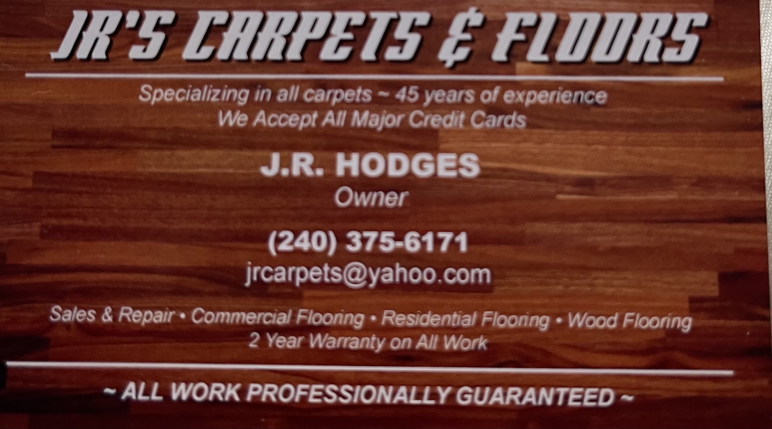 JR's Carpets & Floors Logo