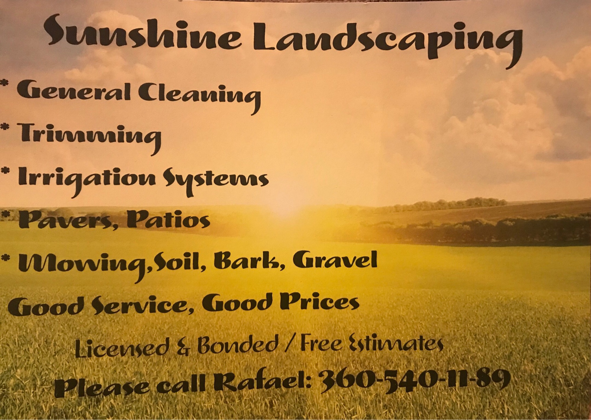 Sunshine Landscaping Logo
