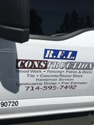 RFL Construction - Unlicensed Contractor Logo