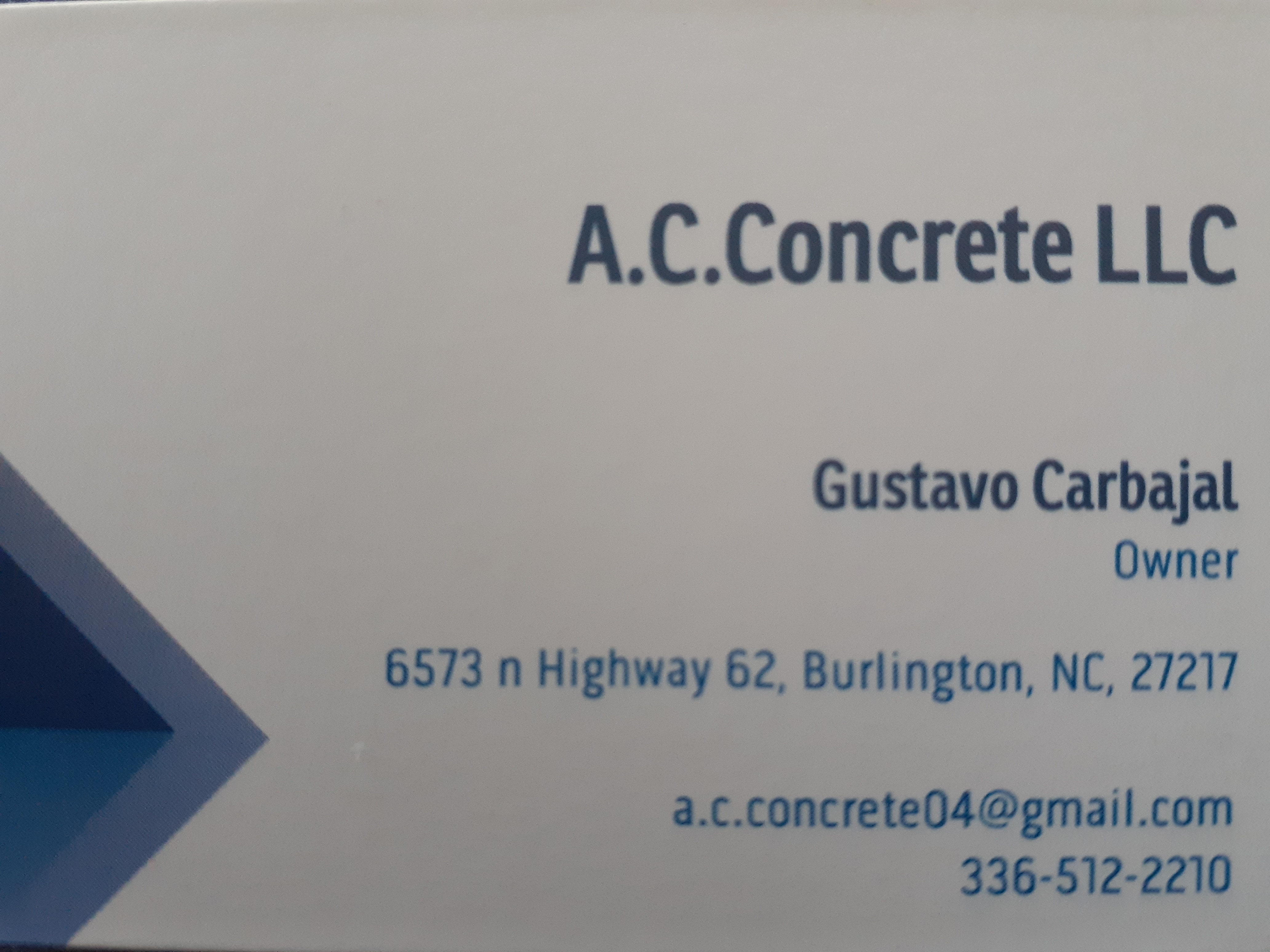 A.C. Concrete, LLC Logo