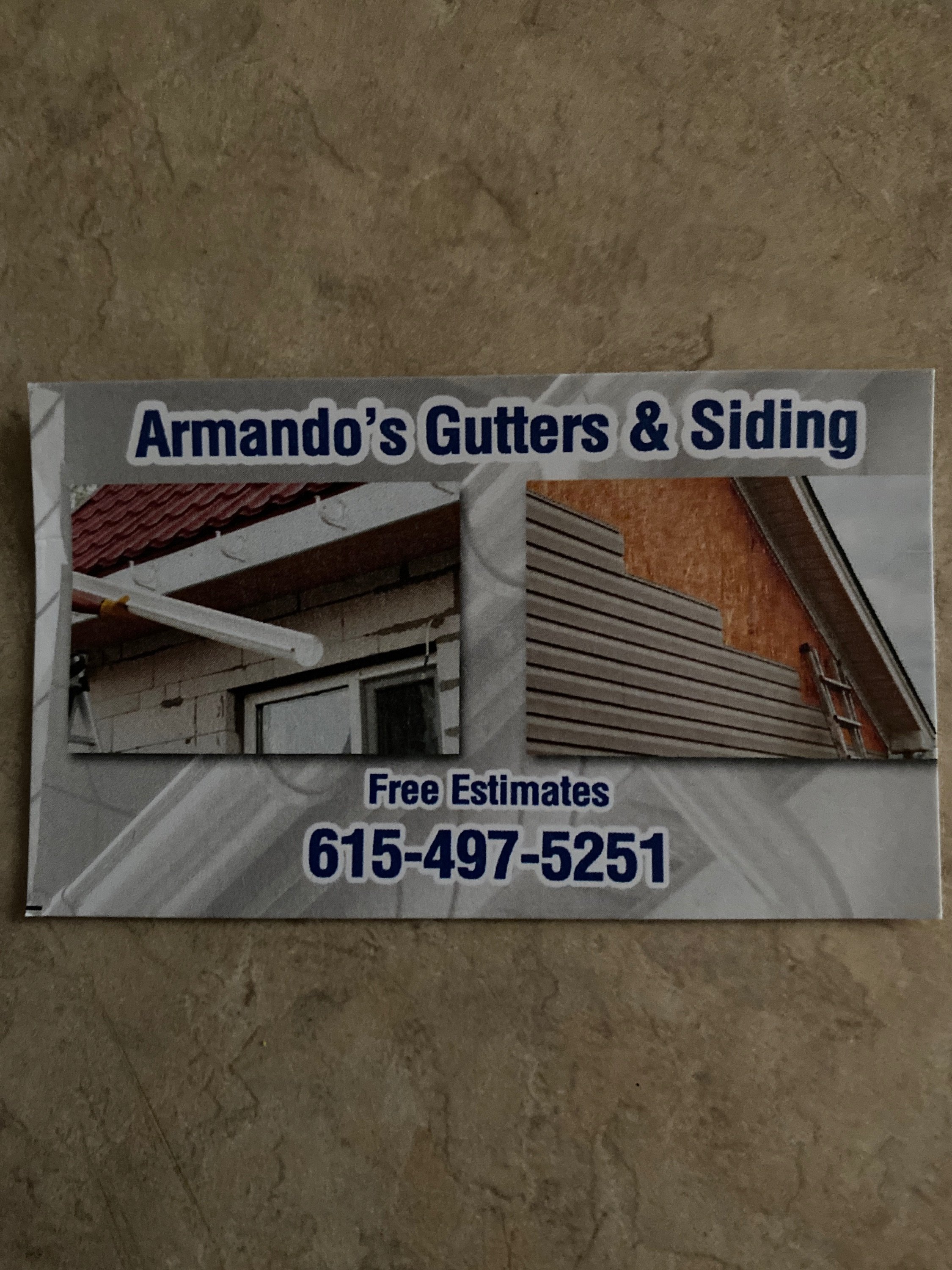 Armando's Gutters & Siding Logo