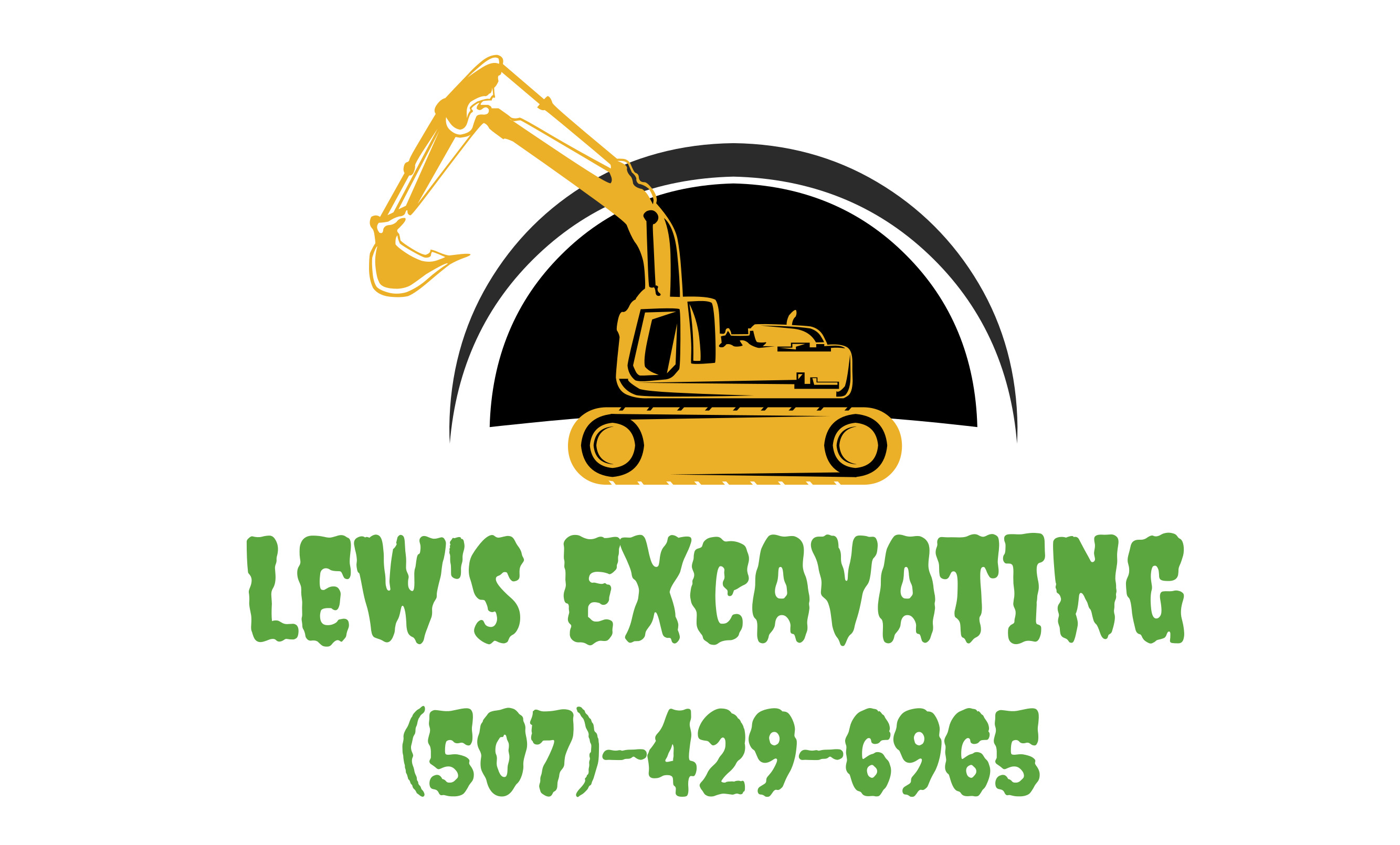 Lew's Excavating, LLC Logo
