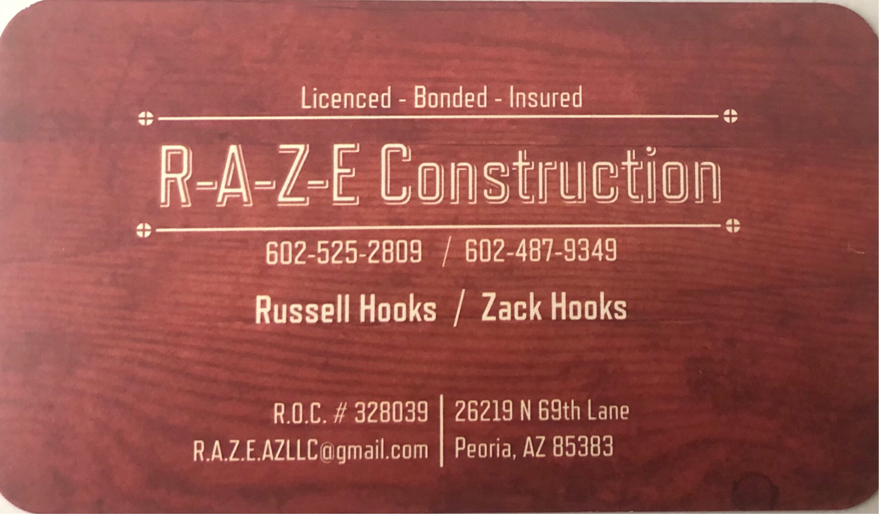 RAZE Construction LLC Logo