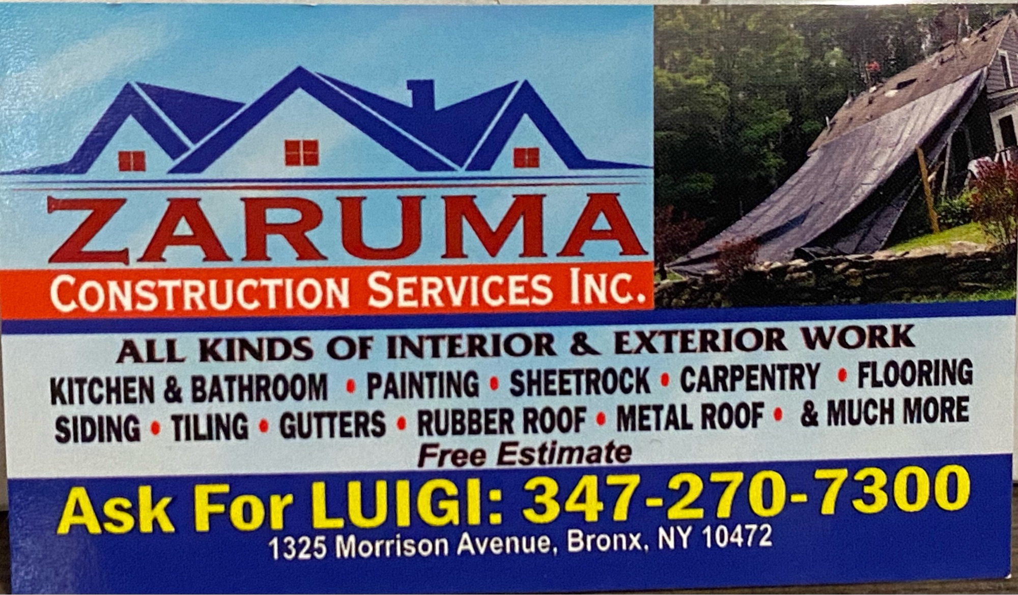 Zaruma Construction Service Logo