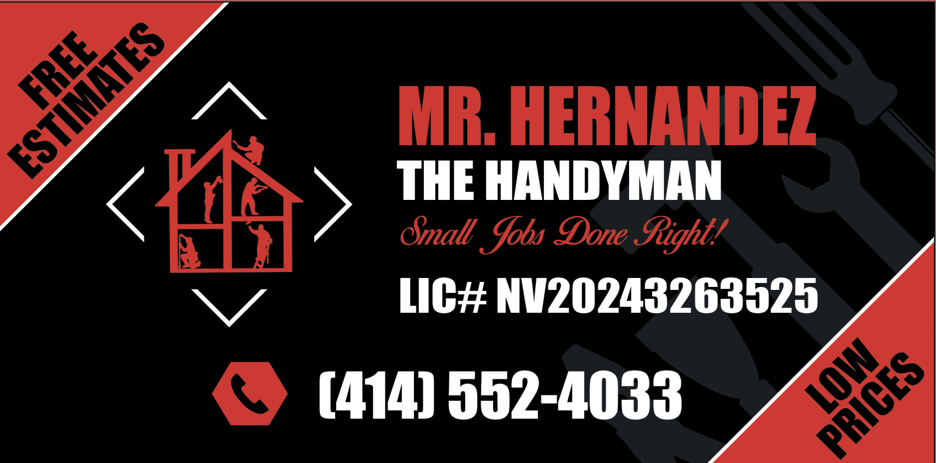 Handyman Mr. Hernandez Logo