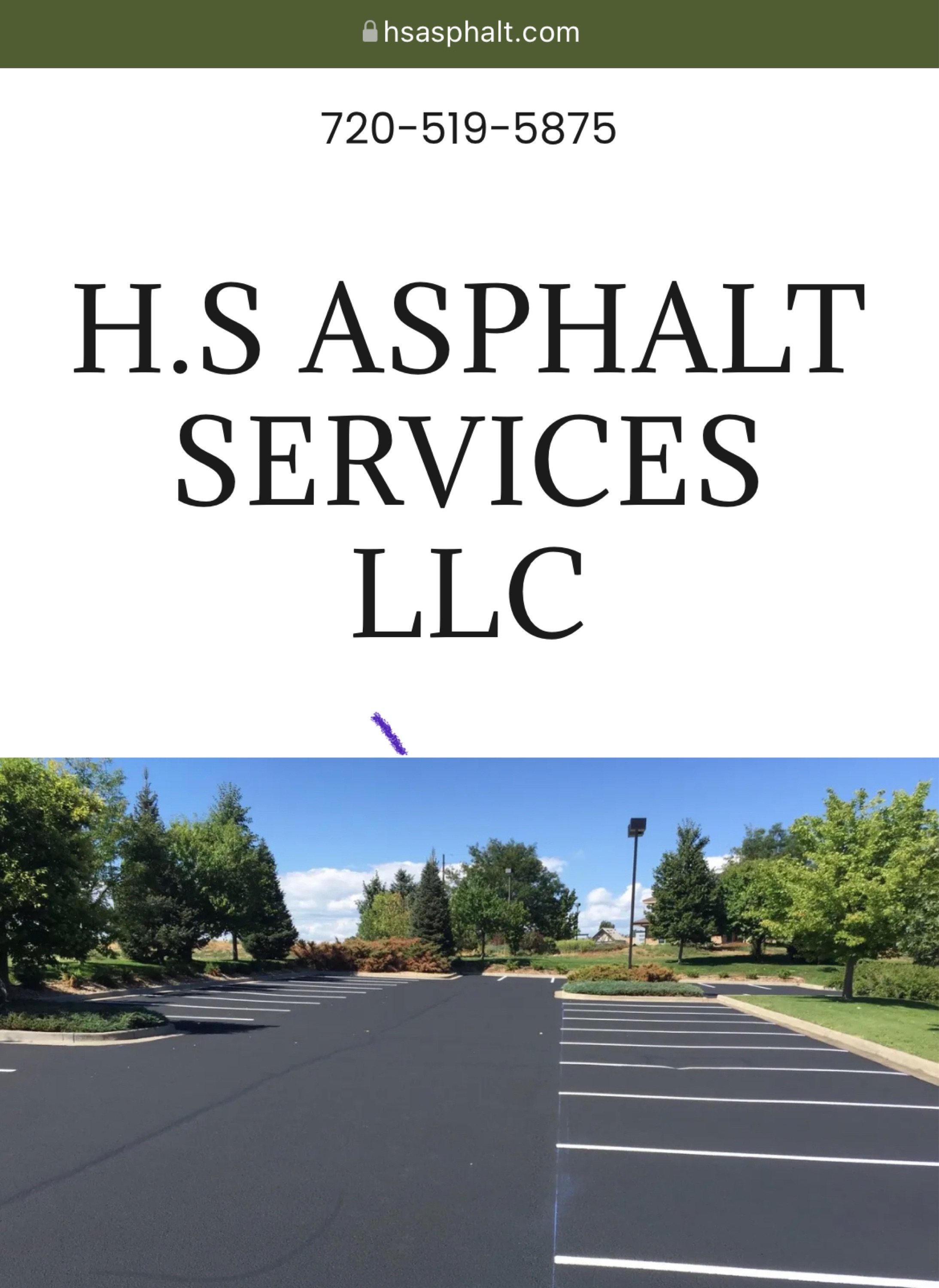 H.S. Asphalt Services Logo