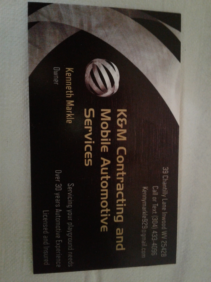 K&M Contracting and Mobile Automotive Services Logo