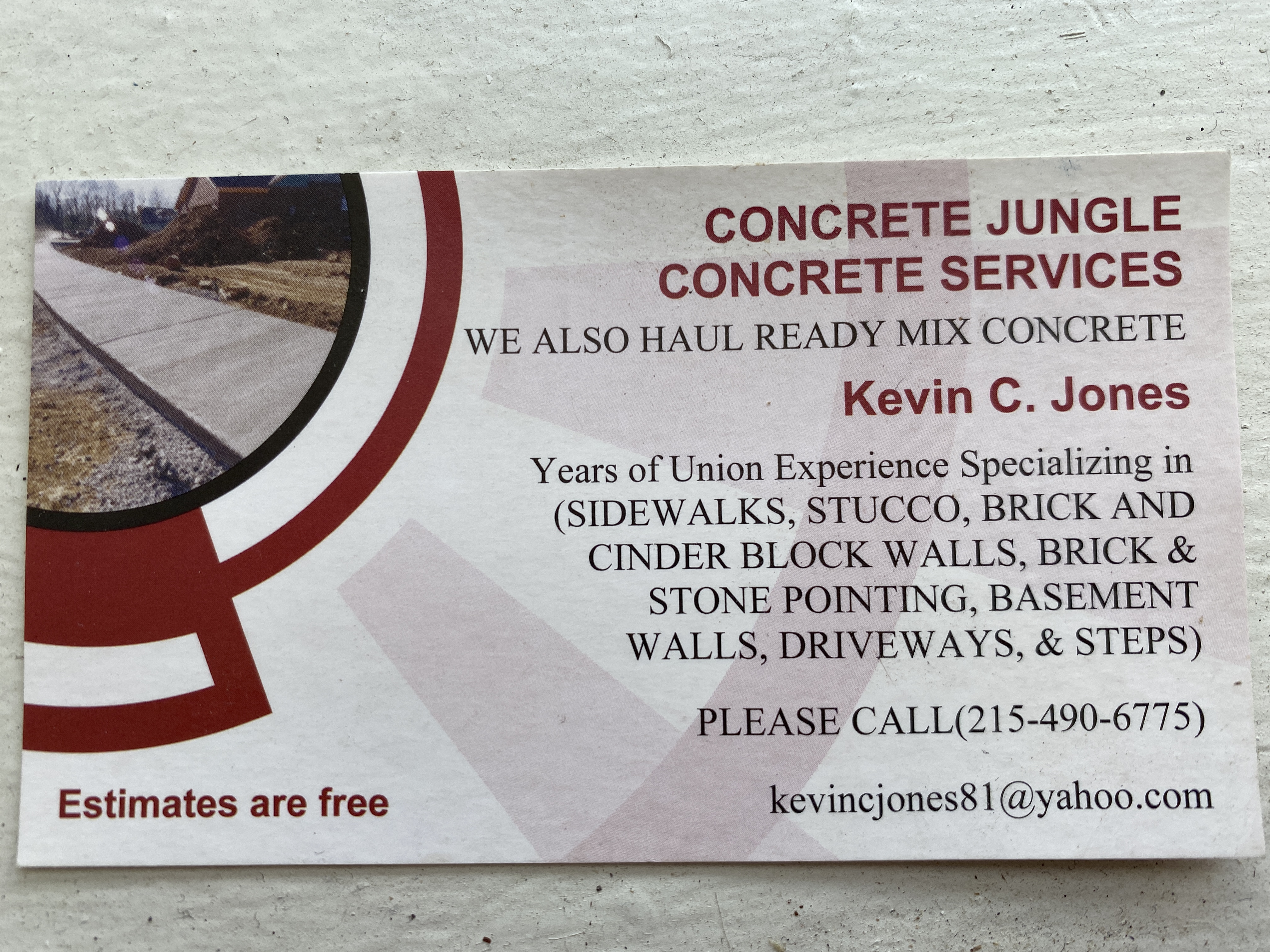 Concrete Jungle Concrete Services, LLC Logo