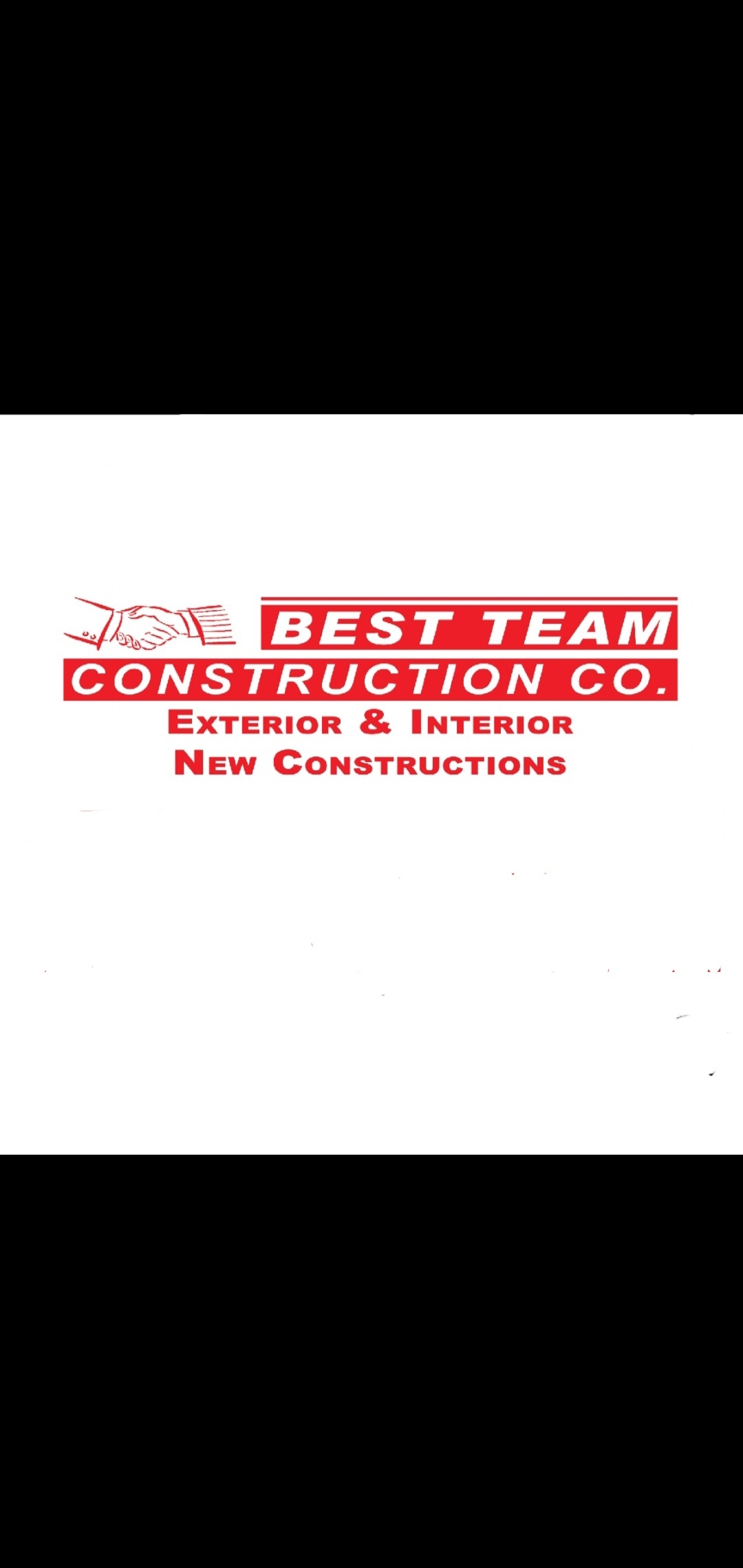 Best Team Construction Company Logo