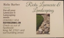 Ricks Lawncare and Lanscaping logo
