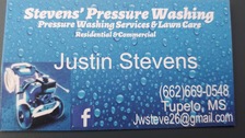 Logo for Stevens' Pressure Washing