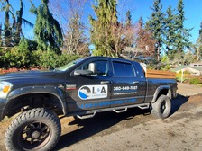 Logo for L&A Landscape LLC - Facebook