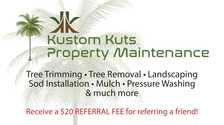 Logo for Kustom Kuts Property Maintenance, LLC