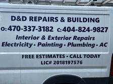D&D Repairs and Building logo