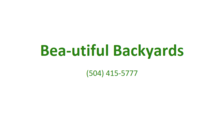 Logo for Bea-utiful Backyards