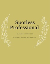 Spotless Professional Cleaning Services logo