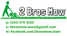 Logo for 2 Bros Mow - Lake Country Lawn Service - Home Facebook
