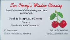 Logo for Two Cherry's Window Cleaning