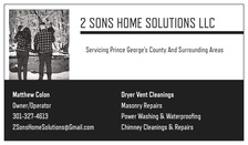 Logo for 2 Sons Home Solutions