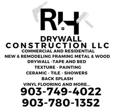 Logo for RH Drywall Construction