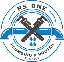 R S ONE Plumbing logo