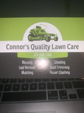 Logo for Connor's Quality Lawn Care