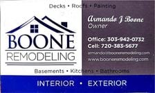 Logo for Boone Remodeling