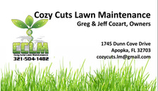 Cozy Cuts Lawn Maintenance- CCLM - logo