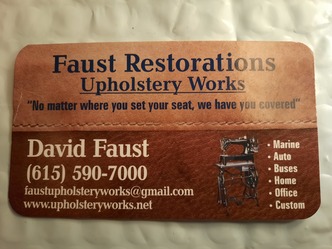 Faust Restorations Upholstery Works logo