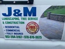 Logo for J&M Landscaping and Construction
