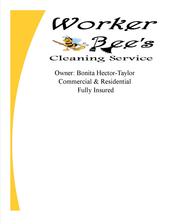 Worker Bee's Cleaning Services logo