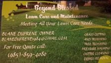 Logo for Beyond Blessed Lawn Care and Home Maintenance, LLC