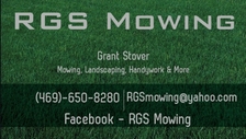 Logo for RGS Mowing, LLC