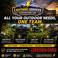 Logo for Lightning Services Outdoor Home Care