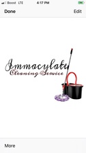 Immaculate Cleaning Service logo
