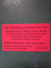 Logo for C&S Hauling & Home Services