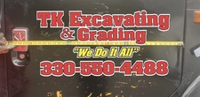 Logo for TK Excavating and Grading