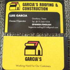 Logo for Garcia's Roofing & Construction