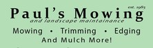 Logo for Paul's Mowing and Landscape