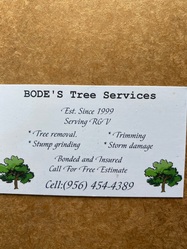 Bode's Tree Trimming & Tree Removal logo