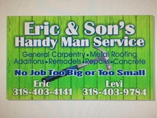 Avatar for Eric & Sons handyman services - Home  Facebook