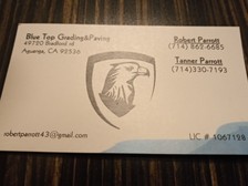 Blue Top Grading & Paving logo