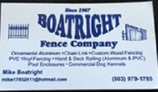 Logo for Boatright Fence Company